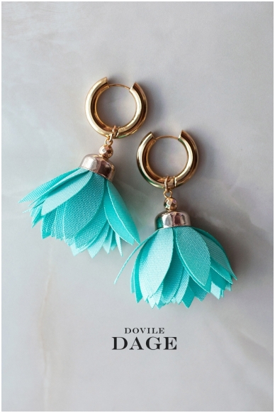 Earrings  "Turquoise Bloom"
